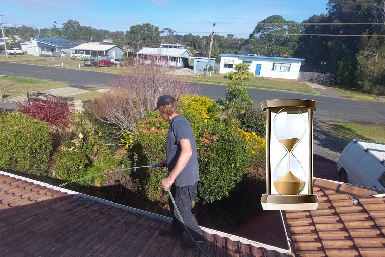 
Longevity boost: portstephens`s gutter cleaner emphasizes rinsing.